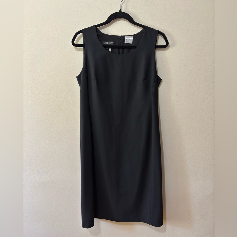 Jones New York Classic Black Midi Dress